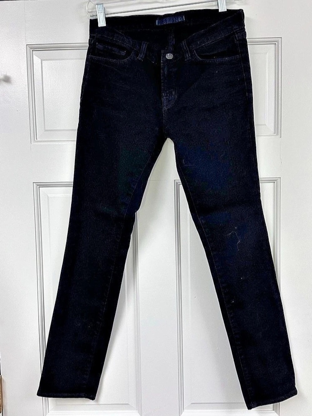 J Brand Skinny Leg Jet Black Skinny Jeans Waist 28 Like New